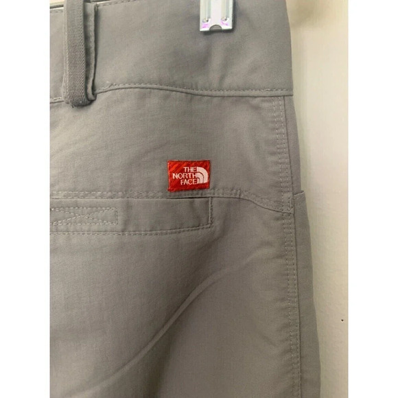 North Face Pants Womens 8 Gray Cargo Convertible Zip Off Shorts - Picture 7 of 10